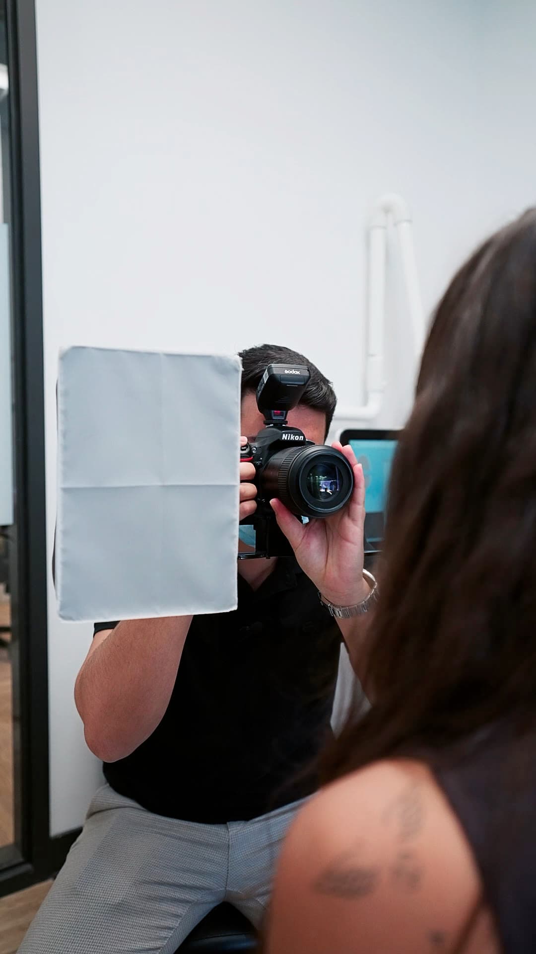Prise de photographies cliniques pour le dossier et la planification